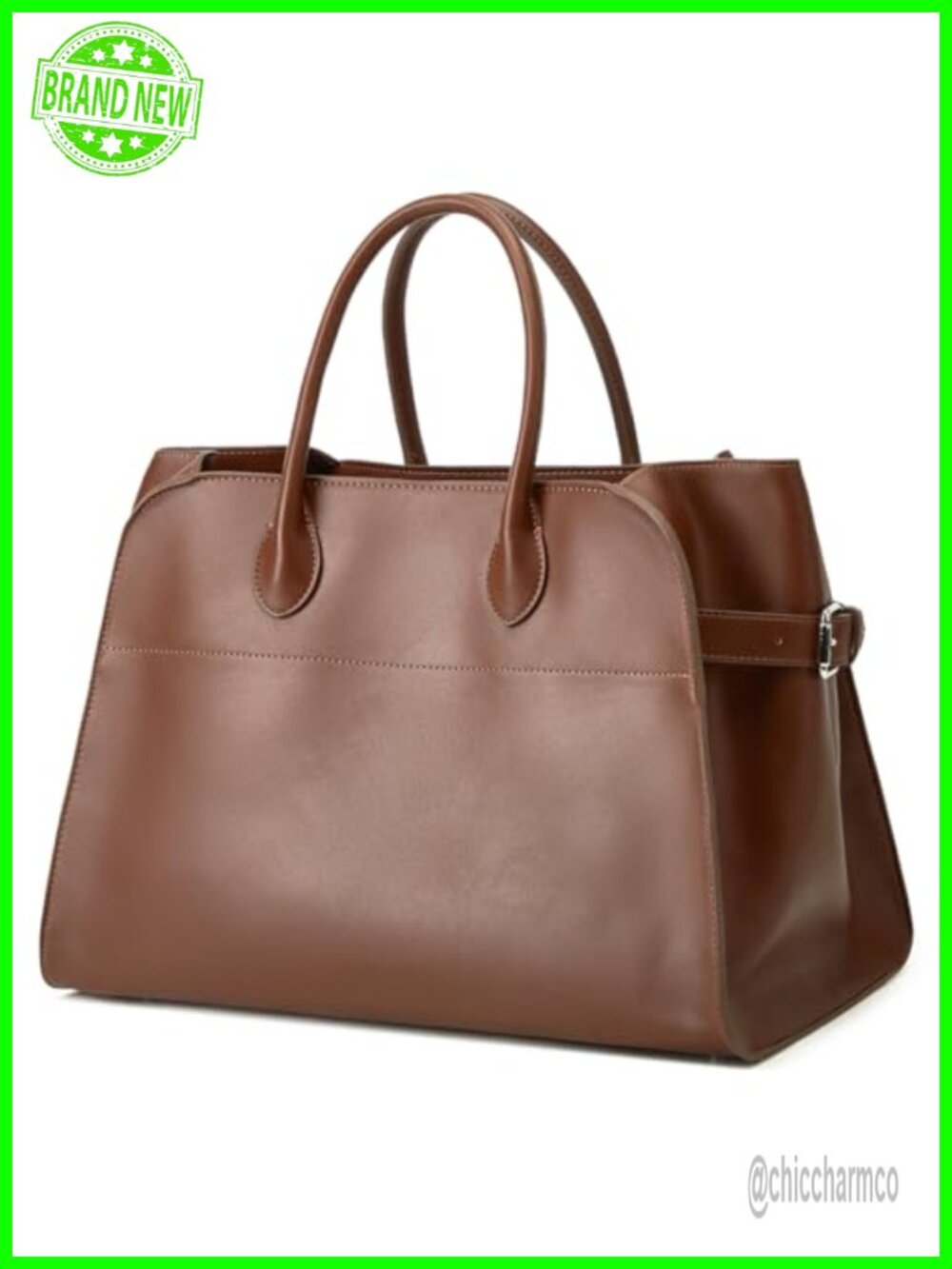 Vegan Leather Tote Bag Large Retro Top-handle Purse Trendy Work Bag